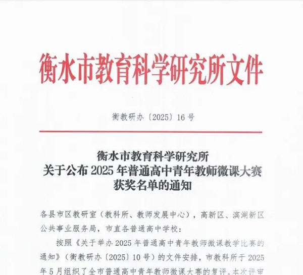 斩获多项市级荣誉